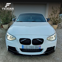 Para BMW Serie 1 F20 F21 2012-2014 M Sport, Estilo Fibra de Carbono, Divisor Delantero, Kit de Parachoques FEIXIAN