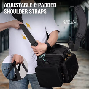 กระเป๋าใส่ปืนสำหรับยิงปืนและล่าสัตว์  กระเป๋าปืนแบบยุทธวิธี พร้อมแผ่นกั้นแบบถอดได้ 3 ชิ้น - Product Image 4