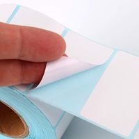 Étiquettes vierges personnalisées en usine de haute qualité, étiquettes thermiques résistantes à la chaleur 50*30mm 50g, étiquettes imprimées, étiquettes de supermarché