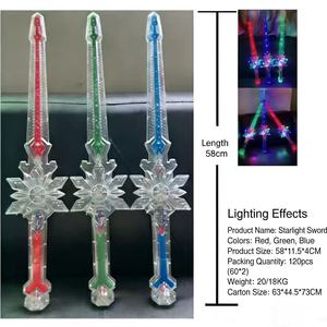 Efectos de Sonido con Sensor de Gravedad, Copos de Nieve Brillantes, Espada Luminosa, Láser Transparente, Barras Luminosas Coloridas, Juguetes para Fiestas, Juguetes Brillantes - Product Image 4