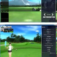 Simulateur de golf avec moniteur de lancement, analyseur de swing 3D, système d'entraînement de golf en salle et parcours de golf virtuel