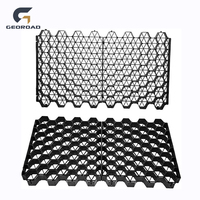 Grilles stabilisatrices en plastique HDPE alvéolées YU pour gazon et gravier, modèle G-31, pour parkings et aménagements paysagers, personnalisables
