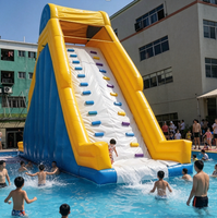 Toboggan aquatique gonflable commercial sur le thème des animaux marins (dragon, pieuvre) en PVC pour piscine, parc aquatique, location