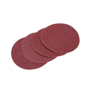 Ampelas kertas pasir cakram pengamplasan merah aluminium oksida <span class=keywords><strong>2</strong></span> inci 50mm kait dan <span class=keywords><strong>Loop</strong></span> untuk alat abrasif Gerinda poles mobil logam - Product Image 6