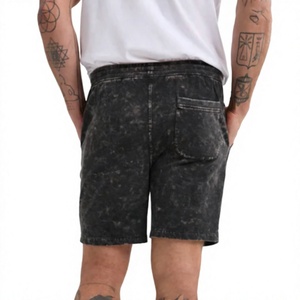 Best Streetwear Fashion Mens Acid Washed Shorts Oversized Gym Shorts Blank Custom Jogger Summer Weather Outerwear Shorts - Product Image 2