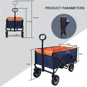 عربة تخييم خارجية للسوبر ماركت و التسوق و الصيد عربة تسوق محمولة للمنزل عربة بعجلات - Product Image 6