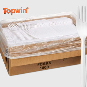 Cubiertos Desechables Compostables Topwim de 6 Pulgadas, Cuchillo, Tenedor, Cuchara, Cubiertos de Maicena para Acampar - Product Image 1