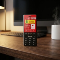 Teléfono Móvil GSM 2G con Teclado, Doble SIM, Linterna LED, Radio FM, Pantalla de 1.77 Pulgadas, en Stock, Venta al Por Mayor, Económico, de Plástico, con Logotipo Personalizable