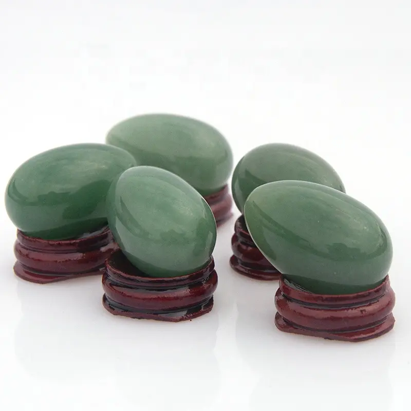 Gros boules de kegel haute qualité néphrite vert aventurine jade yoni oeufs non percé