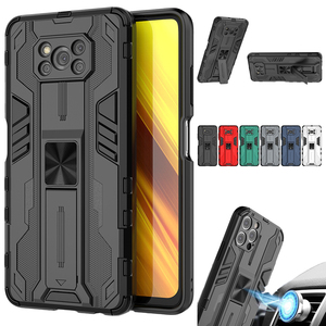 <span class=keywords><strong>Per</strong></span> <span class=keywords><strong>Poco</strong></span>-<span class=keywords><strong>X3</strong></span> Pro Case Magnetic Kickstand Armor obiettivo della fotocamera proteggi la custodia del telefono <span class=keywords><strong>per</strong></span> Xiaomi <span class=keywords><strong>Poco</strong></span> <span class=keywords><strong>X3</strong></span> NFC Little X 3 PocoX3 <span class=keywords><strong>Cover</strong></span> posteriore - Product Image 1