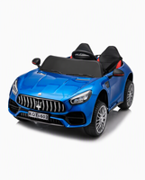 Voiture électrique de luxe pour enfants, modèle compact deux places en plastique, alimentée par batterie, avec éclairage et musique