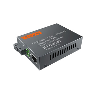 ตัวแปลงสื่อไฟเบอร์ออปติก HTB-3100 ตัวแปลงไฟเบอร์ออปติกแบบเส้นเดียว SC 10/100M โหมดเดี่ยว ไฟเบอร์เส้นเดียว 1 คู่ - Product Image 3