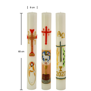 Bougies chrétiennes blanches pour l'église, la célébration de Pâques, les rituels religieux, la prière, l'autel, la <span class=keywords><strong>d</strong></span>évotion spirituelle, fournitures en <span class=keywords><strong>cire</strong></span> <span class=keywords><strong>d</strong></span>'<span class=keywords><strong>abeille</strong></span> - Product Image 3