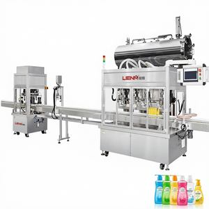 Machine de remplissage et de bouchage entièrement automatique intégrée pour flacons de shampoing d'hôtel - Product Image 1