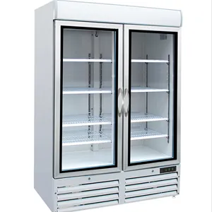 Vitrina de supermercado de alta calidad puerta de vidrio refrigeradores puerta de vidrio