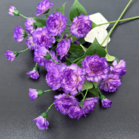Fleurs artificielles de carnation effet naturel pour la Fête des Mères, arrangements floraux de mariage, corsages et décorations de bancs, vente en gros