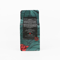 Sacs d'emballage pour café à fond plat avec valve, imprimés sur mesure, 12 oz, 500 g, 1 kg