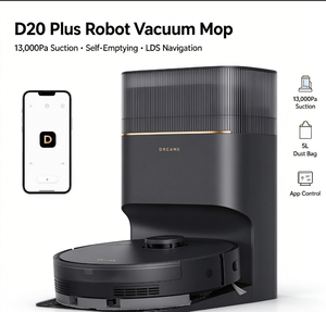 หุ่นยนต์ดูดฝุ่นถูพื้น D20 Plus แรงดูด 13000Pa ระบบเทฝุ่นเอง ถุงเก็บฝุ่น 5 ลิตร ระบบนำทาง LDS ควบคุมผ่าน<span class=keywords><strong>แอ</strong></span><span class=keywords><strong>ป</strong></span>และเสียง - Product Image 1
