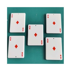 Mini Naipes de Acrílico, Miniatura de Simulación Plana de Resina, Juego de Mesa Pequeño, Póker, Decoración para el Hogar - Product Image 4