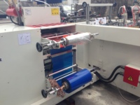 Sac mou de poignée de boucle de joint inférieur d'achats en plastique de polythène faisant la machine