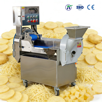 Machine à découper les légumes automatique motorisée pour couper les fruits et les légumes en cubes et en tranches - Haute efficacité, certifiée CE ISO
