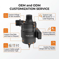 Mini pompe à eau submersible à trois étages 1350L/H, moteur 9m, pompe de fontaine, système de circulation, pompe solaire pour hydroponie
