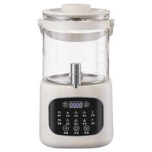 316 Stainless Steel Glass <b>Tea</b> Pot 3L With <b>Tea</b> <b>Infuser</b> Constant Temperature Kettle For Flower <b>Tea</b> Household Use - Product Image 2