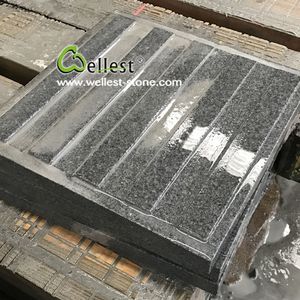 Dalles de pavés en <span class=keywords><strong>granit</strong></span> gris clair de Chine à bas prix, dalles de pavés extérieurs en pierre naturelle, dalles antidérapantes en pierre brute - Product Image 2