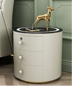 Giá Đỡ Ban Đêm Thông Minh Đa Chức Năng Đèn Bàn Cạnh Giường Thông Minh Màu Xanh Dương Sạc Không Dây 3 Ngăn Cho Phòng Ngủ - Product Image 6