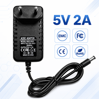 Adaptateur secteur AC/DC personnalisé 5V 2A 5,5x2,5mm avec prise EU, chargeur mural 10W pour lampe de table, éclairage sous armoire