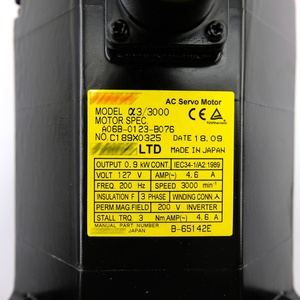 มอเตอร์เซอร์โว AC FANUC A06B-0123-B076 รุ่น Alpha 3/3000 ของแท้ใหม่และแบบปรับสภาพใหม่ มีสินค้าในสต็อก A06B0123-B076 - Product Image 4