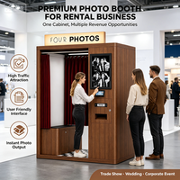 Mesin Foto Booth Layanan Mandiri Bergaya Vintage untuk Sewa Acara