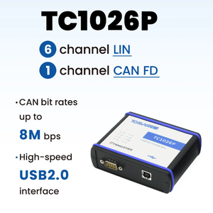 Dispositif d'interface bus CAN FD et LIN multicanal TC1026P |   Solution de communication automobile et industrielle - Product Image 1