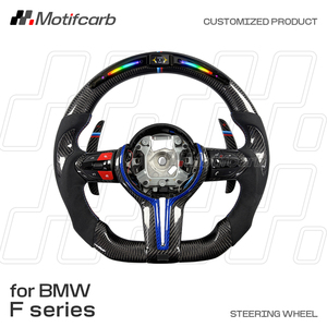 Volant personnalisé en fibre de carbone avec éclairage LED intelligent pour BMW M330i M440i F10 F30 X3 X5 F15 F16 F18 M2 M3 M4 2010-2018 - Product Image 2