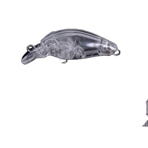 Unlackierter 4,5 cm 4g Popper Crank bait Bedruckter ABS-und Metall fisch köder für River Lake Stream - Product Image 1