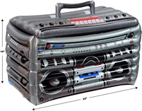 Non-phtalate PVC impression personnalisée été piscine fête gonflable Radio boire flottant Buffet seau à glace refroidisseur