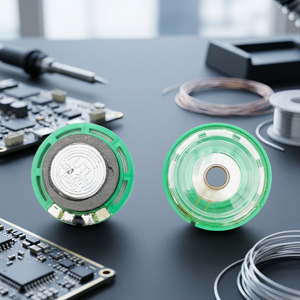 UTL Green 29mm Plastic <b>Speaker</b> with 21mm Magnet and 29mm Cone ISO9001 & RoHS Certified Soldering Mounting 4/8/16/32 Impedance - Product Image 2