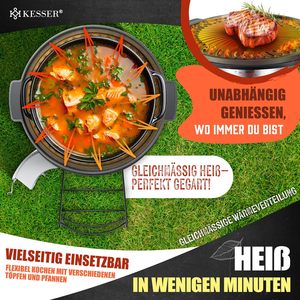 Plancha <span class=keywords><strong>de</strong></span> hierro fundido para barbacoa, horno holandés, estufa Rocket, estufa <span class=keywords><strong>de</strong></span> camping, fácil <span class=keywords><strong>de</strong></span> limpiar, para <span class=keywords><strong>carne</strong></span>, pequeñas parrillas, fabricado en China - Product Image 4