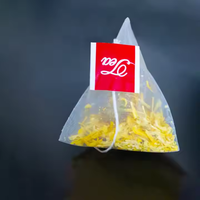 Sachets de thé pyramidaux en herbes chinoises en gros d'usine, sachets de thé vides triangulaires thermoscellés personnalisés avec marque privée