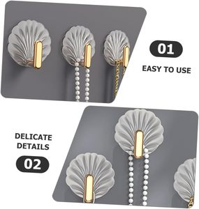 Gancho Adhesivo de Pared al por Mayor, Hermoso y Transparente, de Acrílico, para Baño, Cocina, Sala de Estar, Porche, Dormitorio - Product Image 2