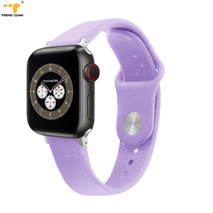 Cinturino in fibra di carbonio da donna con cinturino biodegradabile in gomma traspirante compatibile per <span class=keywords><strong>Apple</strong></span> <span class=keywords><strong>Watch</strong></span> Band serie <span class=keywords><strong>7</strong></span> - Product Image 2
