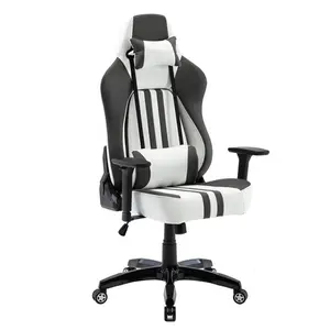 도매 의자 게임 레이싱 X 빙하 성형 폼 사무실 회전 의자 Mesa Cadeira 게이머 작업 테이블 용 흰색 게임 의자