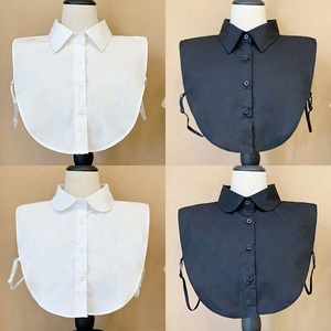 Blue Fake Detachable <strong>Dickey</strong> Blouse Half <strong>Shirts</strong> Collar t <strong>Shirt</strong> - Product Image 2