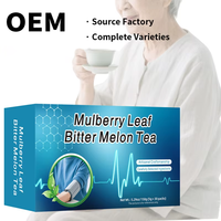 Tisane de feuilles de mûrier, melon amer et Kuding – Mélange d'herbes naturelles pour le bien-être quotidien – Sachets de thé diététique en gros OEM