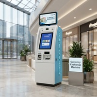 Fournisseur agréé d'équipements bancaires, kiosque Forex à écran tactile de 19 pouces pour aéroport, machine de change de devises sécurisée Jinrui FCM-501S