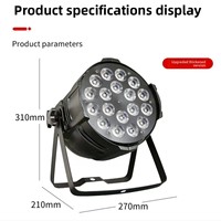 Projecteur PAR LED 10W 18 pièces, pleine couleur, quatre-en-un, activé par le son, tension universelle, IP, pour scène de mariage et spectacles