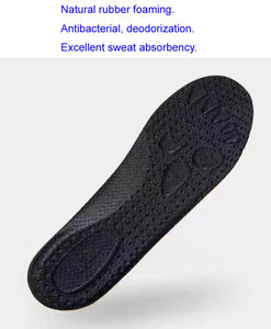 GRS Recyclable Eco-friendly Rubber Sports <b>Shoes</b> Comfortable Height Increasing Fitness Walking Insoles Fatigue Relieving Inserts - Product Image 3
