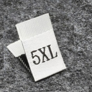 Marque de code Numéro de taille Étiquettes de vêtements Taille Étiquettes tissées Étiquette de taille de vêtements Étiquette de cou pour vêtement - Product Image 4