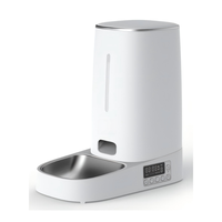 Distributeur de nourriture intelligent pour animaux de compagnie USMILEPET avec caméra, grande capacité 5L, contrôle par application WiFi, vision nocturne, audio bidirectionnel, pour chats et chiens, à domicile