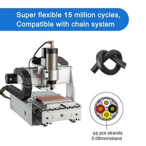Cable Eléctrico Blindado Zhong Hua Jiang 20AWG 20/4 CNC UL2464 de 4 Hilos para Máquina CNC Router - Product Image 3